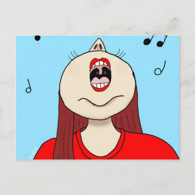 I Love to Sing Postcard (Front)