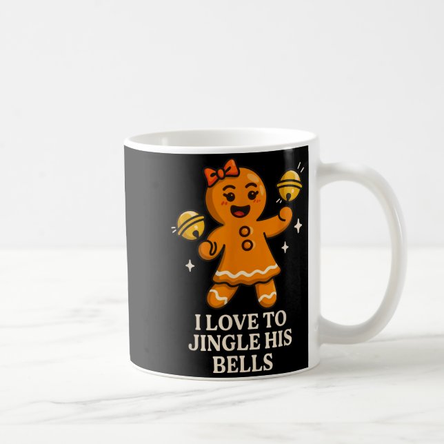 I Love To Stuff Her Stocking Matching Jingle His B Coffee Mug (Right)