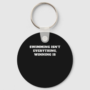 I Love To Swim Art Design Swimming Quote Gift Idea Key Ring