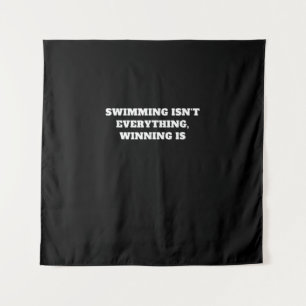 I Love To Swim Art Design Swimming Quote Gift Idea Tapestry