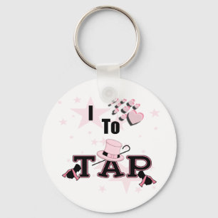 I Love to Tap Dance Key Ring