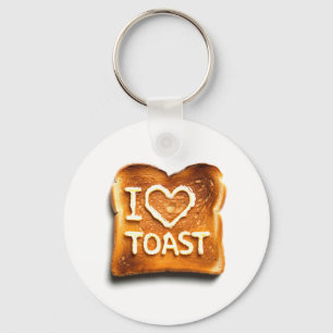 I Love Toast Key Ring