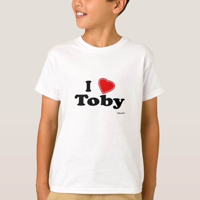 I Love Toby T-Shirt (Front)