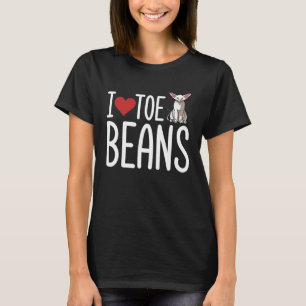 I Love Toe Beans  Oriental Shorthaired Cat T-Shirt