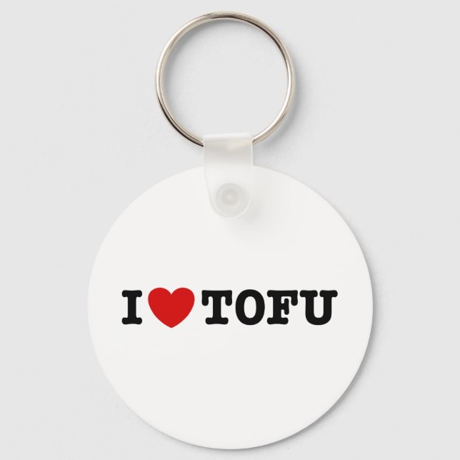 I Love Tofu Key Ring (Front)