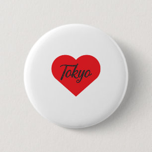 I Love Tokyo - Japan 6 Cm Round Badge