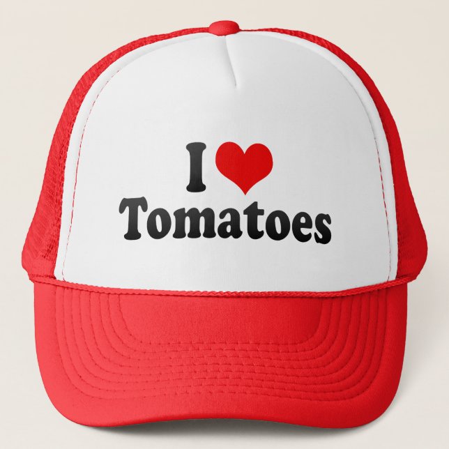 I Love Tomatoes Trucker Hat (Front)