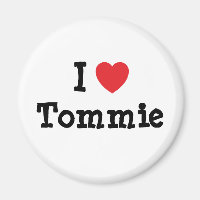 I love Tommie heart custom personalised