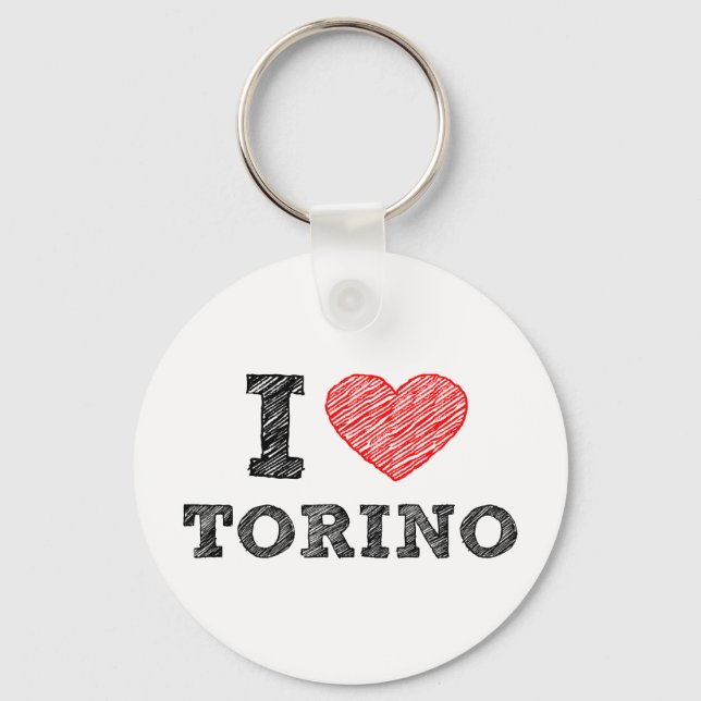 I Love Torino Key Ring (Front)