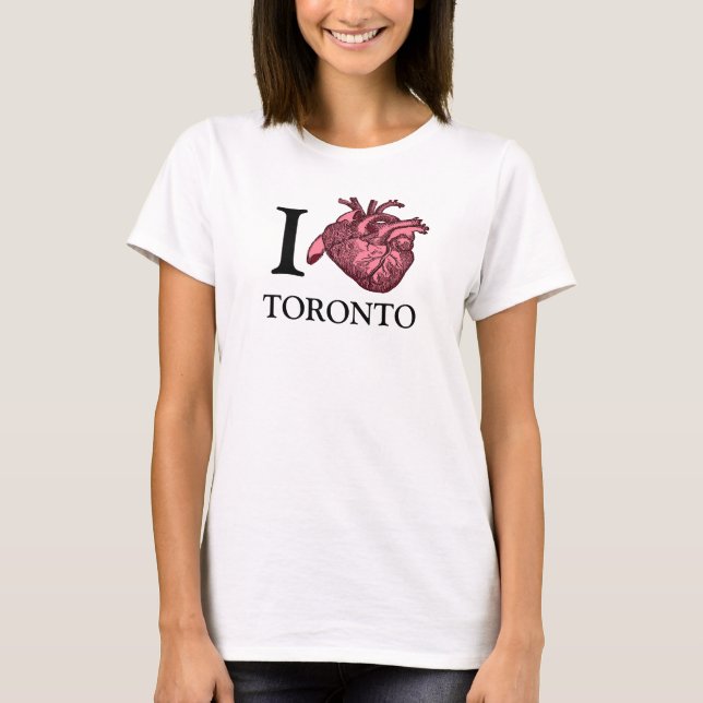 I Love Toronto anatomically correct heart tee (Front)