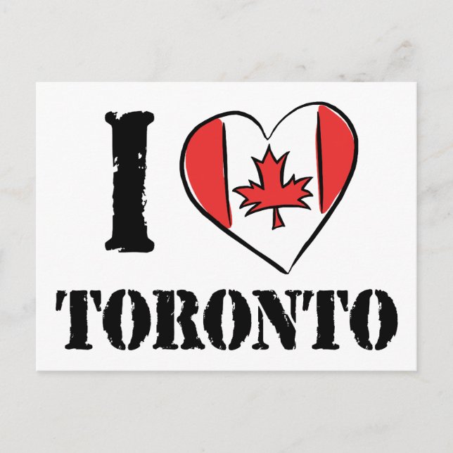 I Love Toronto Canada Postcard (Front)