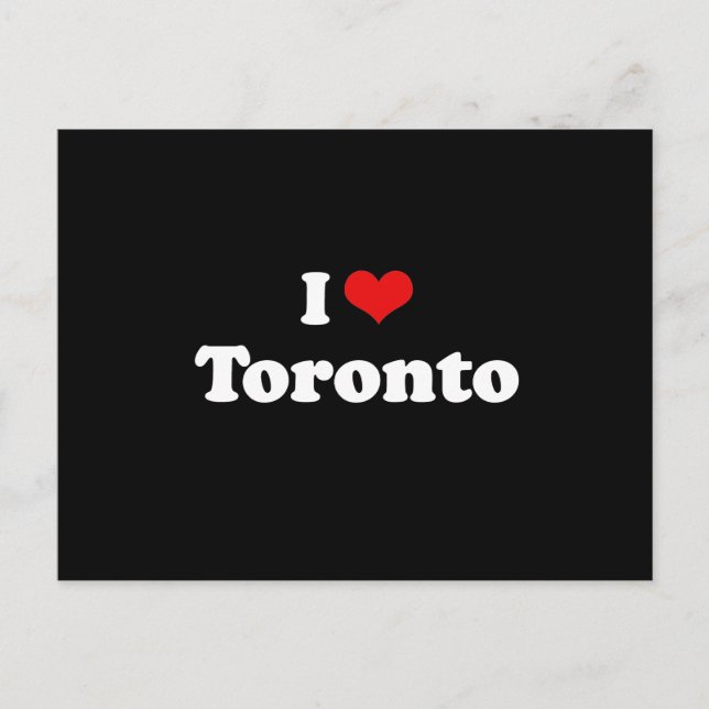 I LOVE TORONTO POSTCARD (Front)
