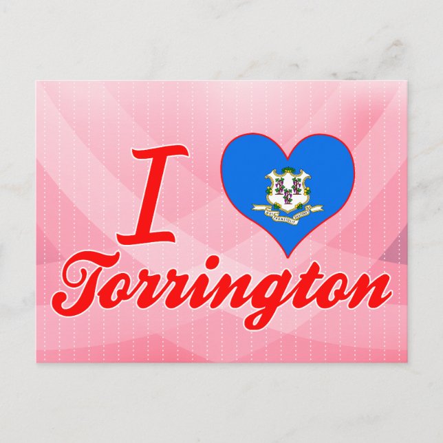 I Love Torrington, Connecticut Postcard (Front)
