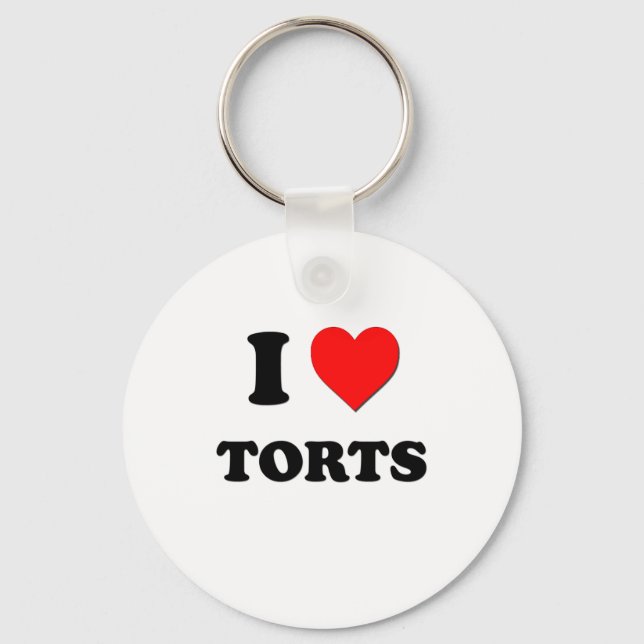 I love Torts Key Ring (Front)