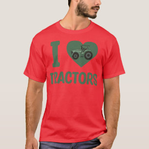 I love Tractors Farmer Birthday Party, Tractor lo T-Shirt