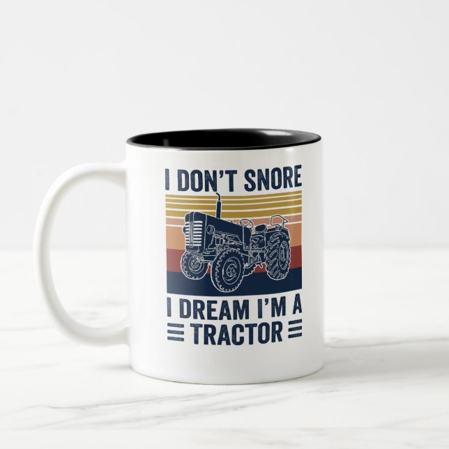 i love tractors T-shirt Two-Tone Coffee Mug (Left)
