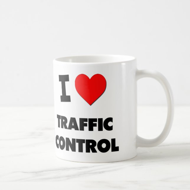 I love Traffic Control Coffee Mug (Right)