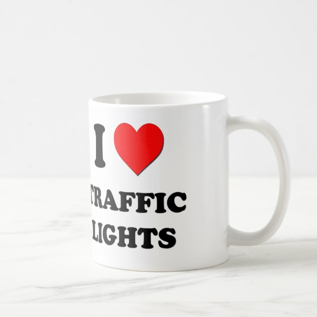 I love Traffic Lights Coffee Mug (Right)