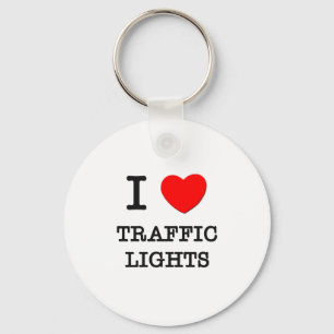 I Love Traffic Lights Key Ring