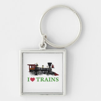 I Love Trains Key Ring