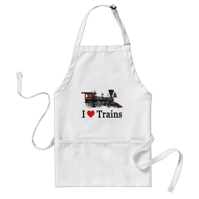 I Love Trains Standard Apron (Front)