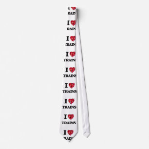 I love Trains Tie