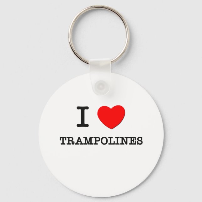 I Love Trampolines Key Ring (Front)
