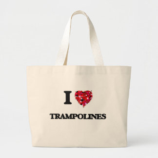 I love Trampolines Large Tote Bag