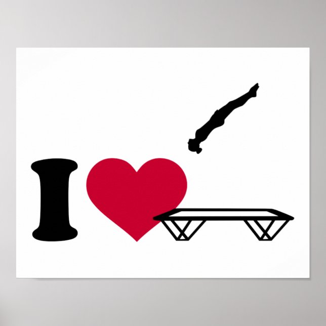 I love trampolining poster (Front)