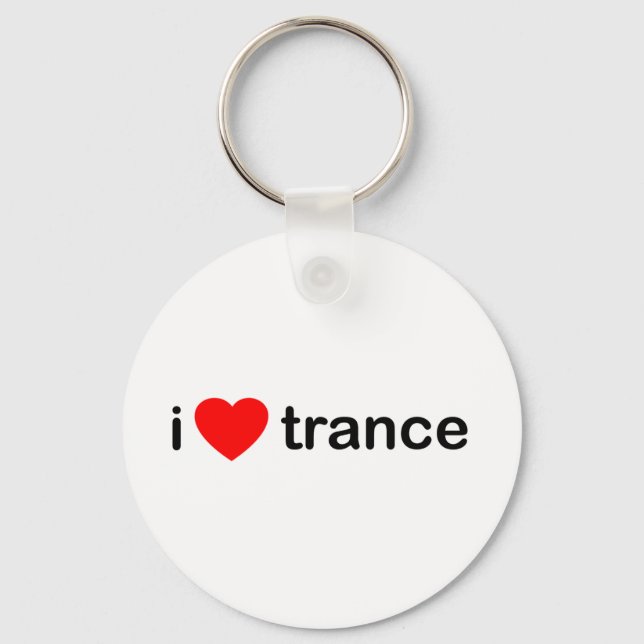 I Love Trance Key Ring (Front)