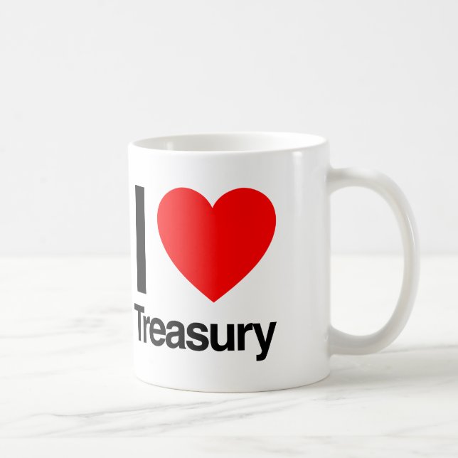 i love treasury coffee mug (Right)