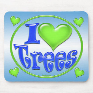 I Love Trees Mousepad