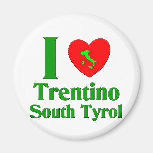 I Love Trentino South Tyrol Magnet