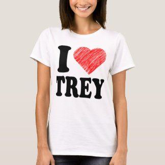 I Love Trey Heart Art tee tshirt