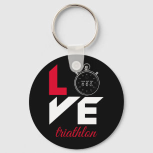 I love triathlon key ring