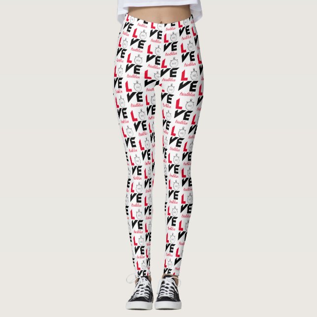 I love triathlon leggings (Front)