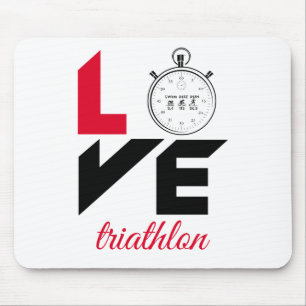 I love triathlon mouse pad