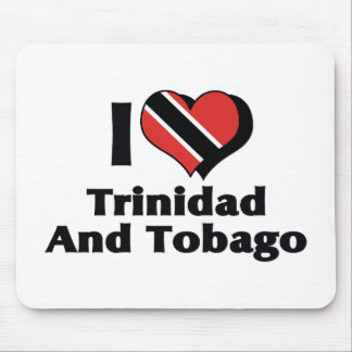 I Love Trinidad And Tobago Flag Mouse Pad