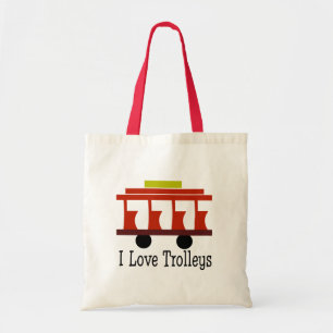 I Love Trolleys Tote Bag