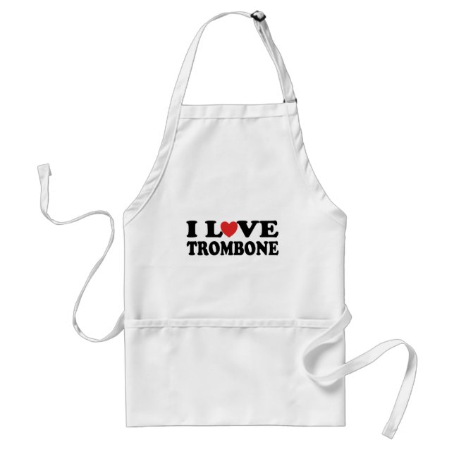 I Love Trombone Standard Apron (Front)