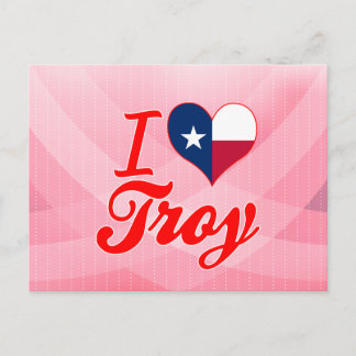 I Love Troy, Texas Postcard