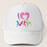 I Love   Trucker Hat<br><div class="desc">i,  love,   ,    ,  kids,  song,  jb,  boy,  band,  idol</div>