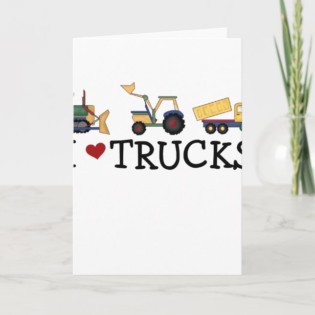 I Love Trucks Card (Front)