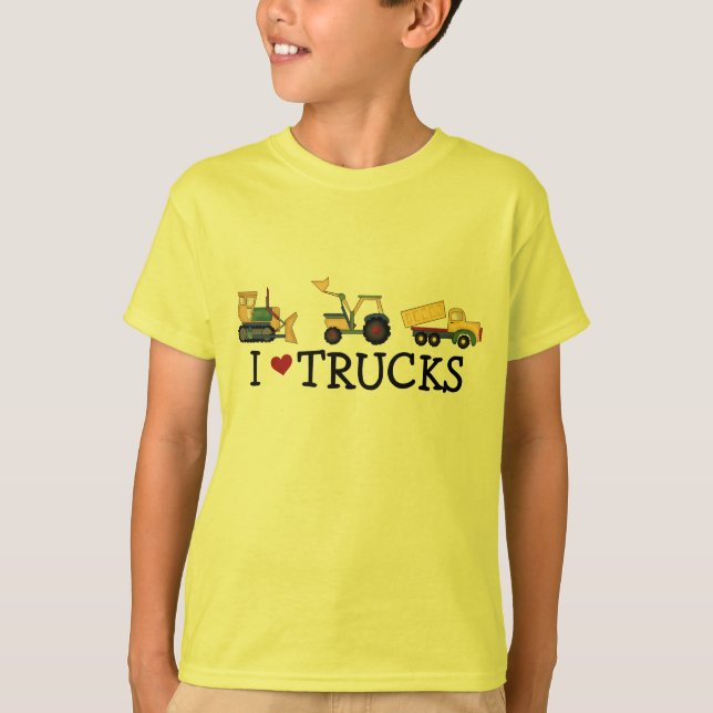 I Love Trucks T-shirts and Gifts (Front)