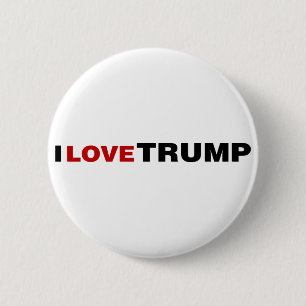 I Love Trump 6 Cm Round Badge