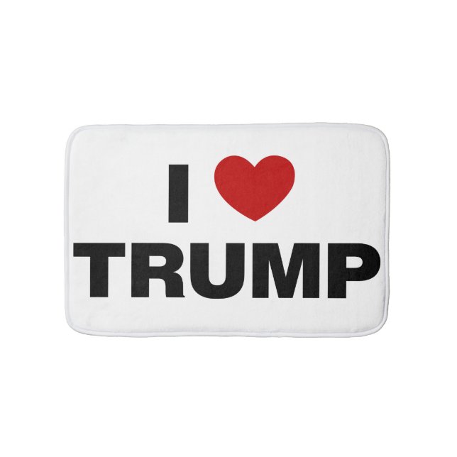 I Love Trump Bath Mat (Front)