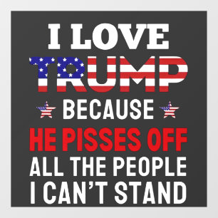 "I Love Trump Because He Pisses Off All the People