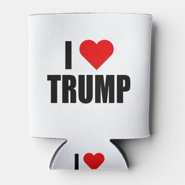 "I LOVE TRUMP" CAN COOLER (Front)