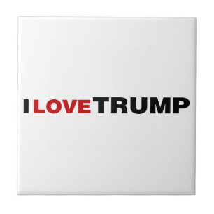 I Love Trump Ceramic Tile