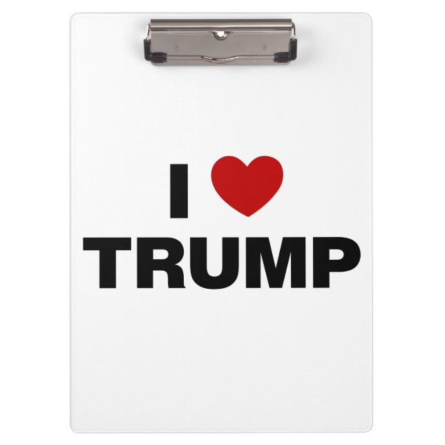 I Love Trump Clipboard (Front)